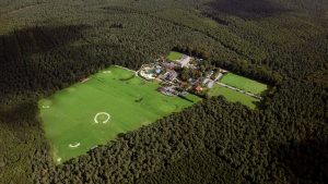 Luftaufnahme vom Resort Jammertal im Münsterland